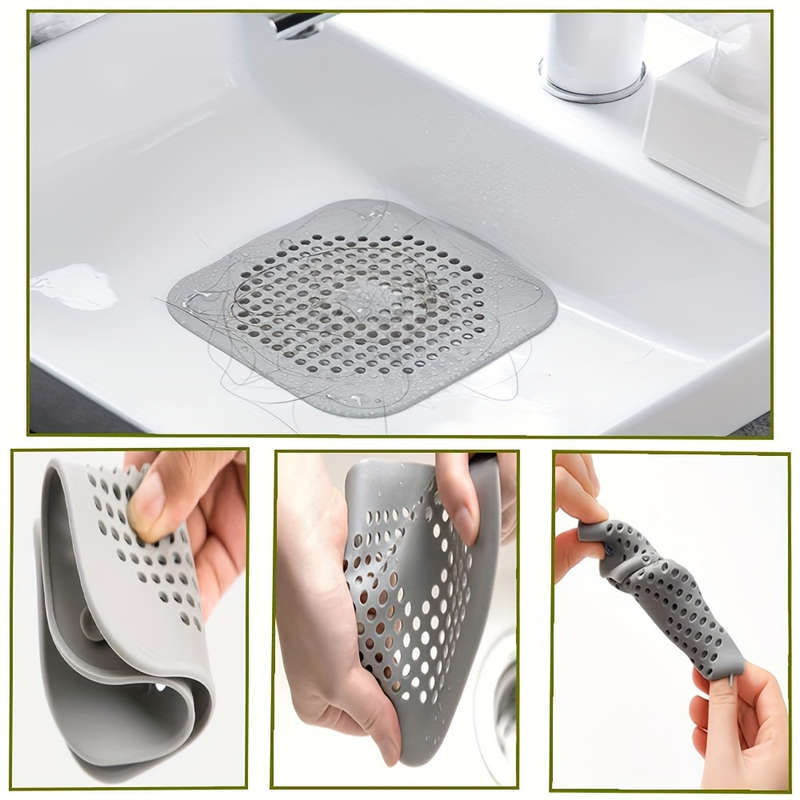 2 silicone drain protectors with suction cups