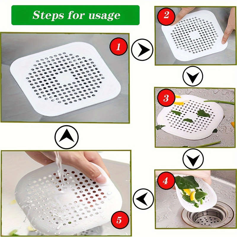 2 silicone drain protectors with suction cups