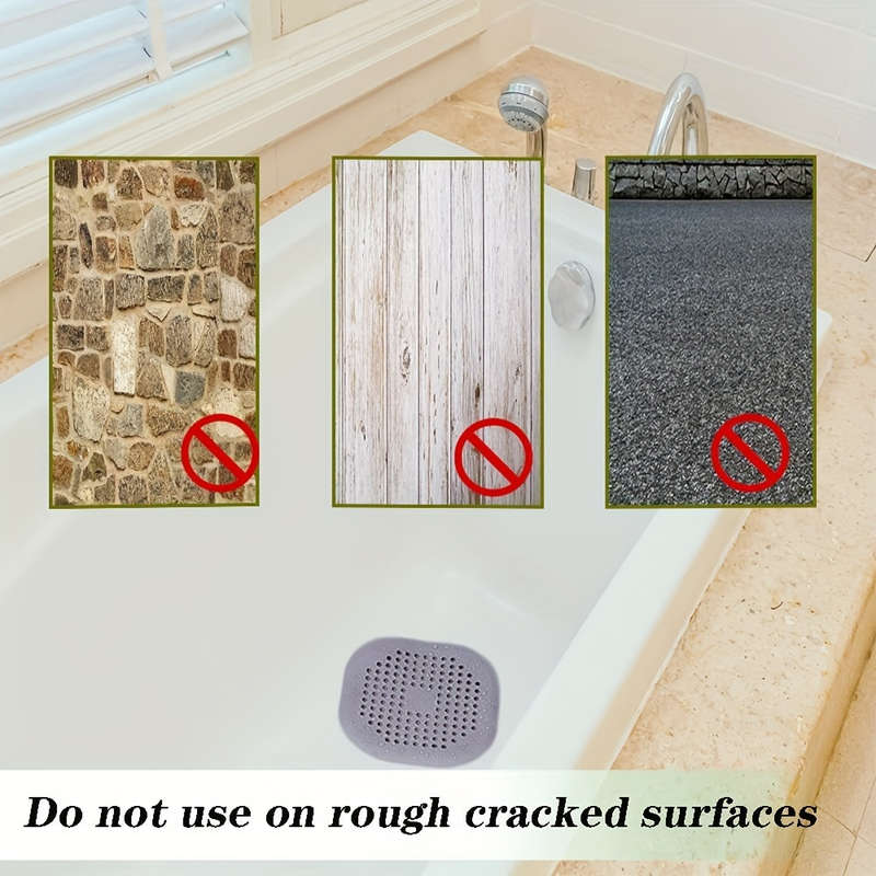 2 silicone drain protectors with suction cups