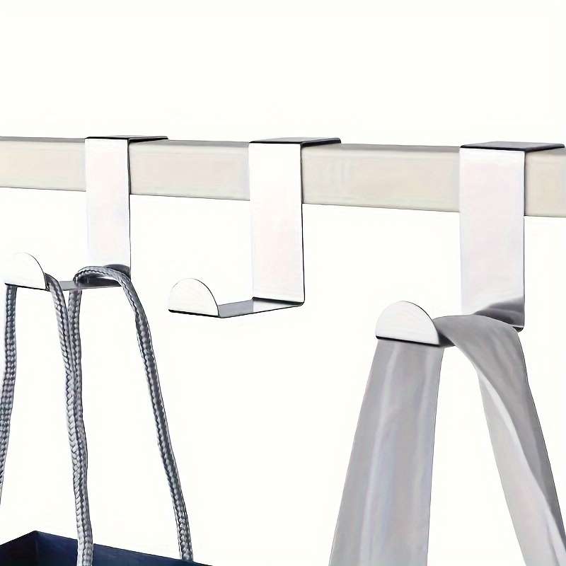 3 stainless steel door hooks