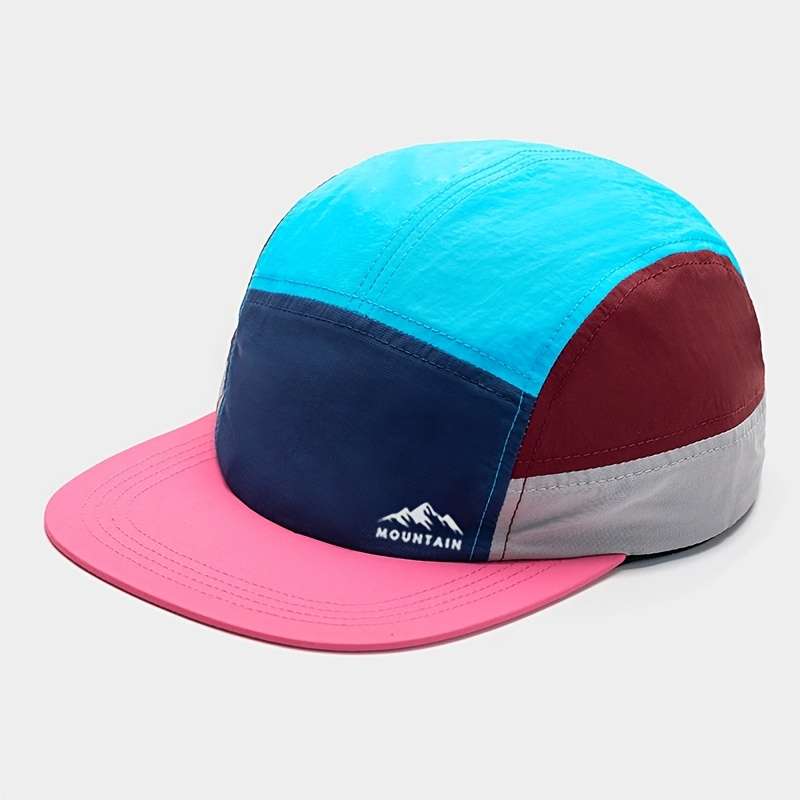 1 x Comfortable Breathable 5-Panel Hiking Trail Running Cap Printed Pattern Baseball Cap