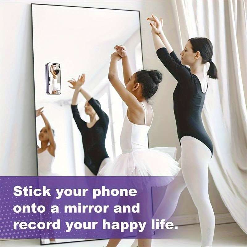 1 x Premium Silicone Suction Cup Phone Holder - Strong Single-Sided Adhesion for iPhone and