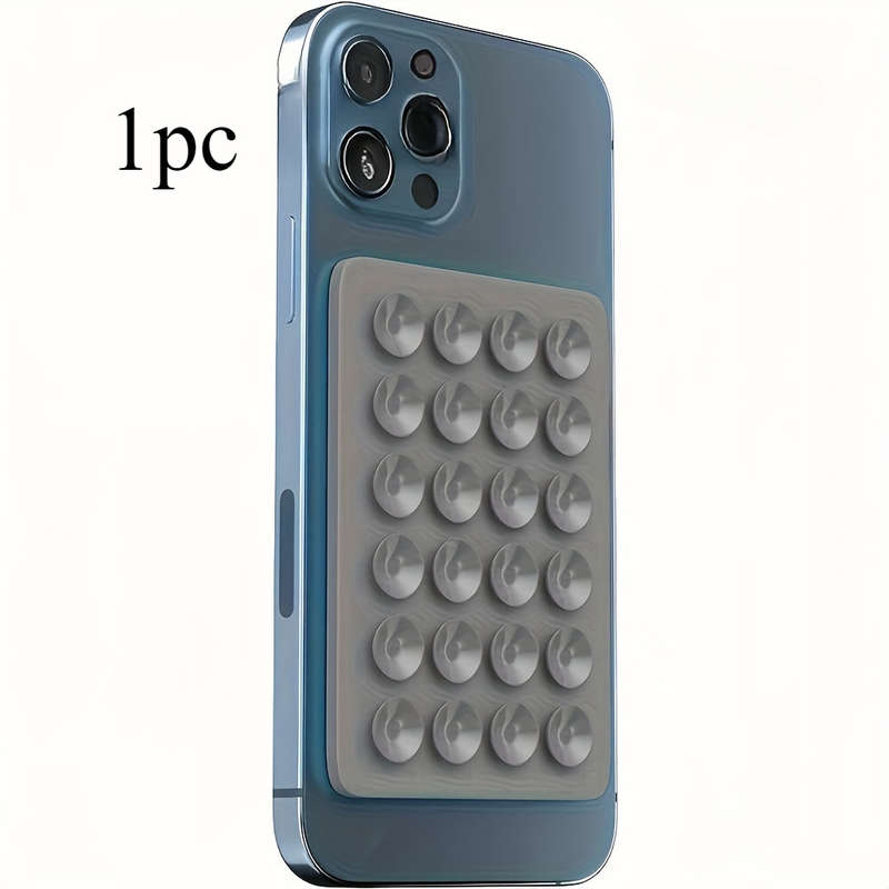 1 x Premium Silicone Suction Cup Phone Holder - Strong Single-Sided Adhesion for iPhone and