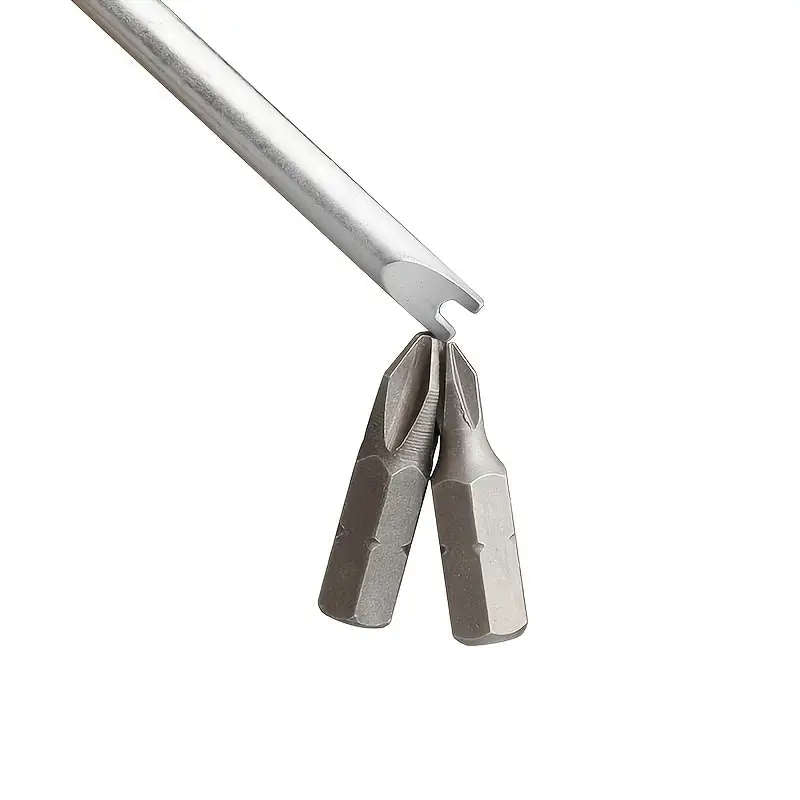 12/33-Piece 1/4" Mini Ratchet Offset Screwdriver Bit Set - A variety of hex, Phillips, slotted, and Torx bits make repairs a breeze!