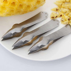 Pineapple eye peeler kitchen stainless steel seed remover cutting clip practical