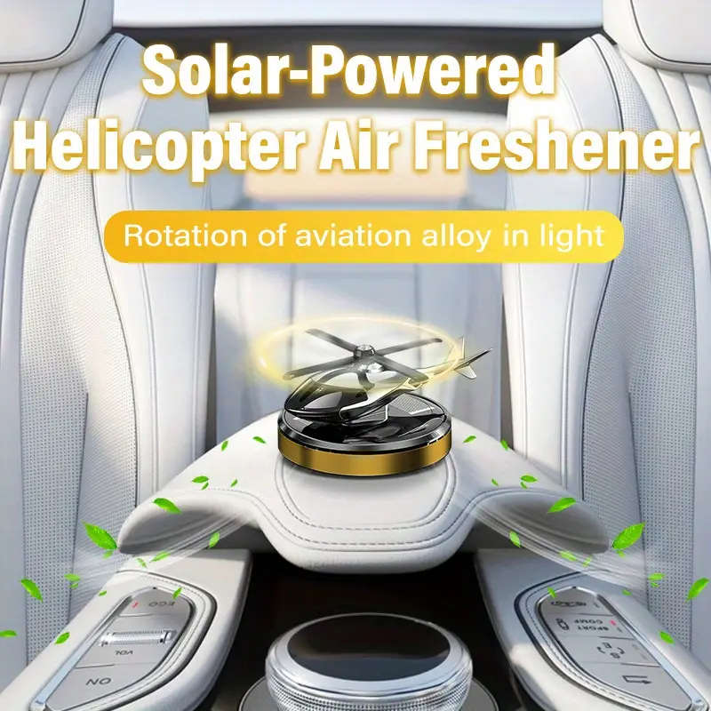 Solar Helicopter Car Air Freshener