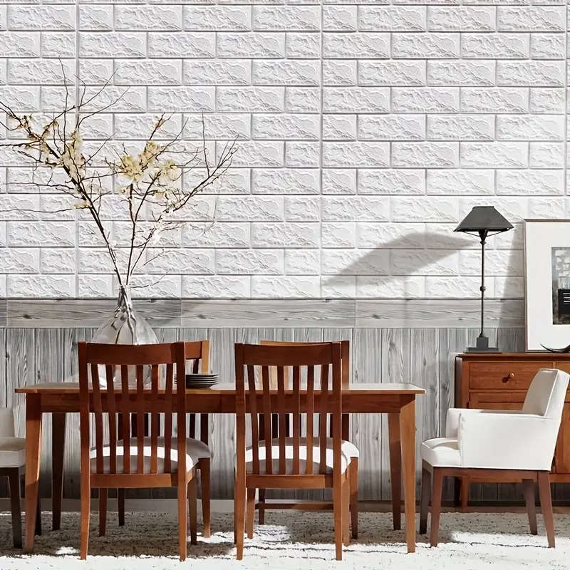 30 washable and reusable self-adhesive wood grain wall stickers