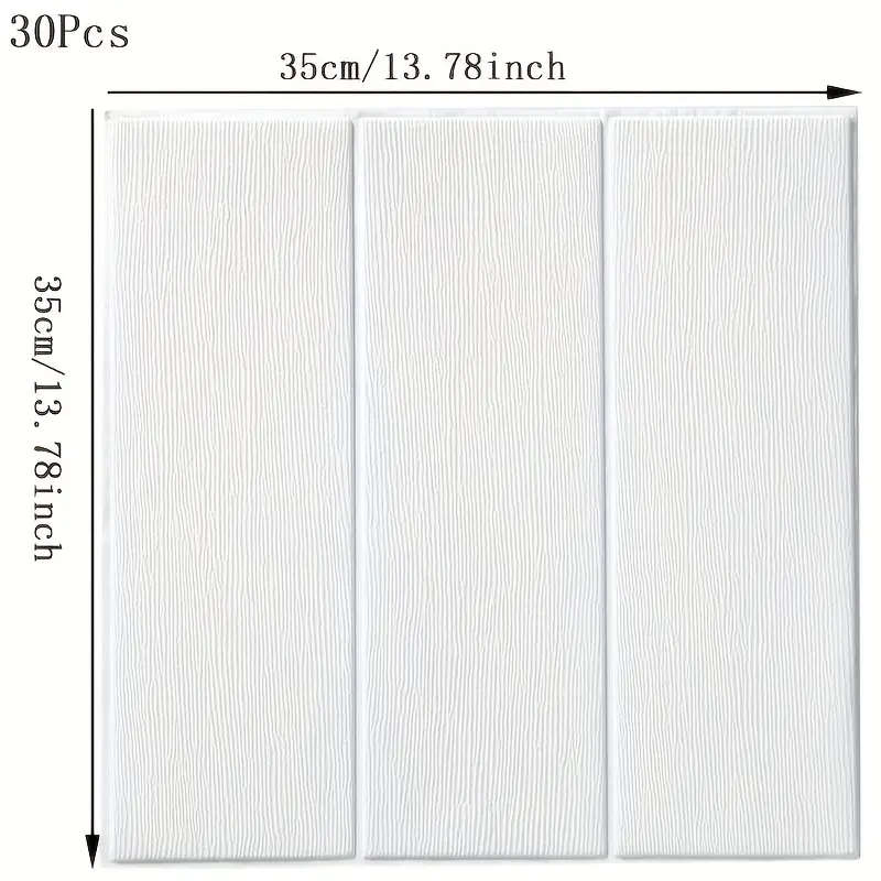 30 washable and reusable self-adhesive wood grain wall stickers