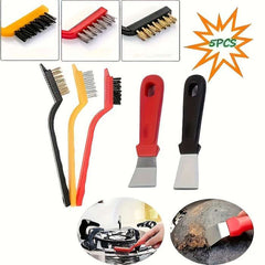 3-piece mini stainless steel rust removal brush set