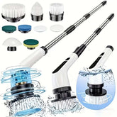 10-piece accessory set 2025 electric spin scrubber