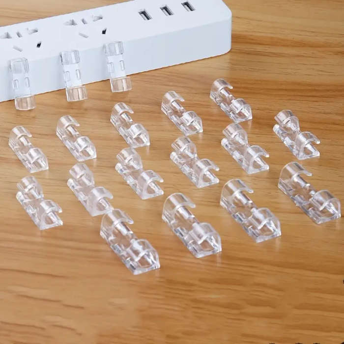 100 self-adhesive cable clips