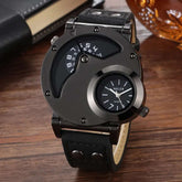 Vintage Dual Time Zone Men's Watch