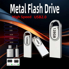 4GB USB flash drive and USB-C adapter