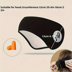 Noise-canceling sleep mask with earmuffs