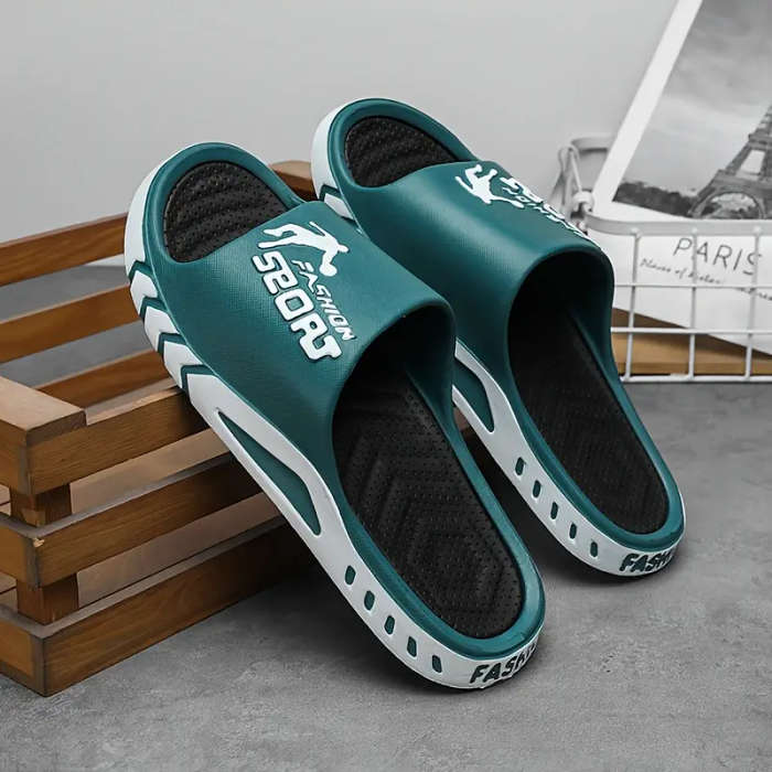Men's Fashion Slippers Black 40-41