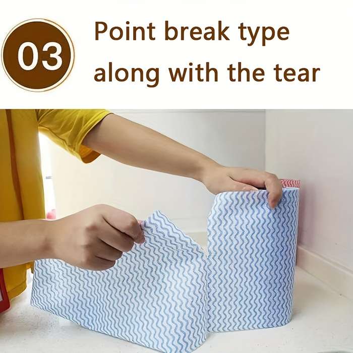 50 pieces/roll thick dishwashing cleaning wipes