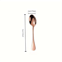 Stainless steel mini spoon creative dessert stirring coffee spoon kitchen seasoning spoon