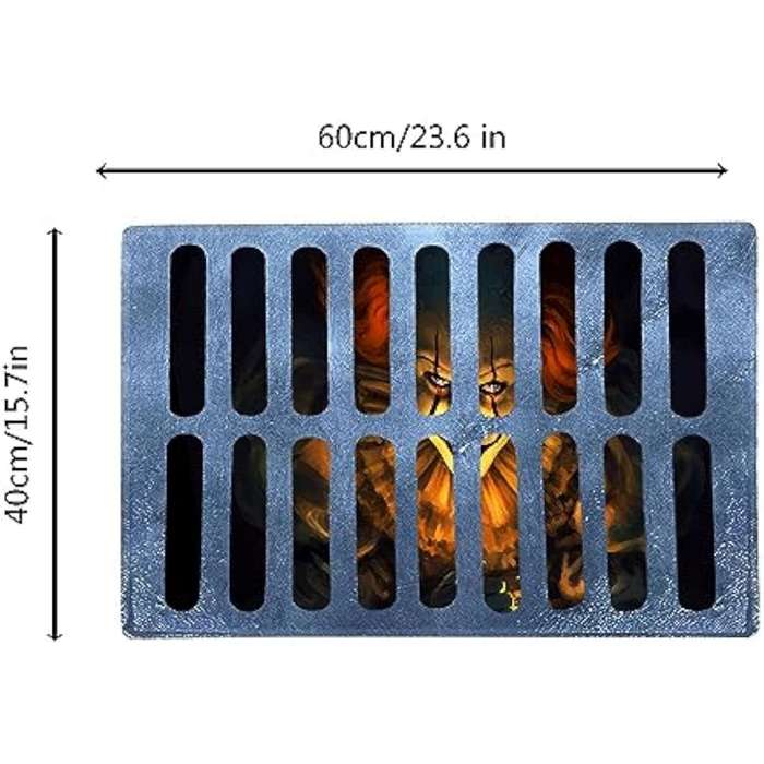 1 brown 40x60cm floor mat
