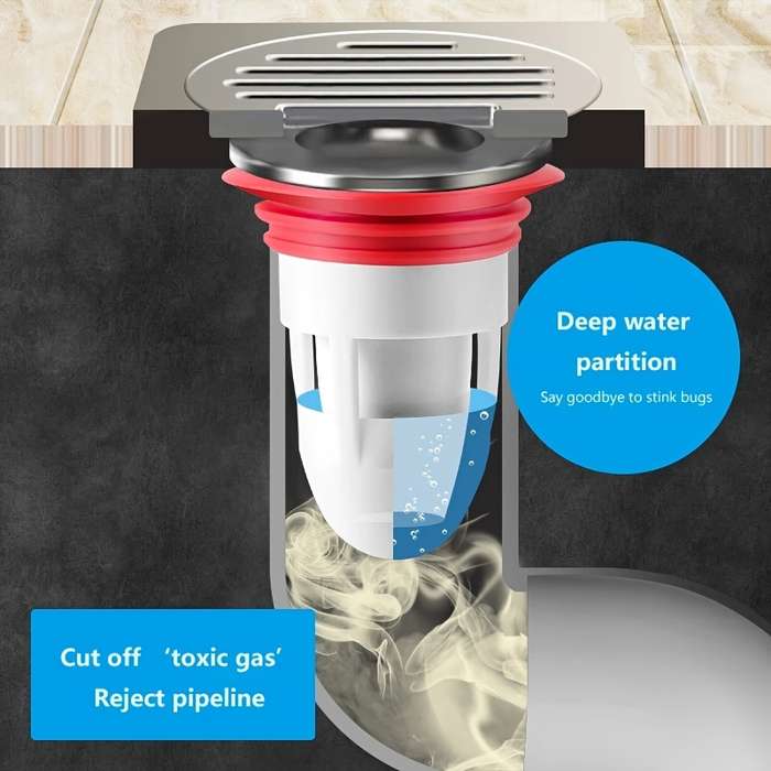1 piece of plastic shower drain