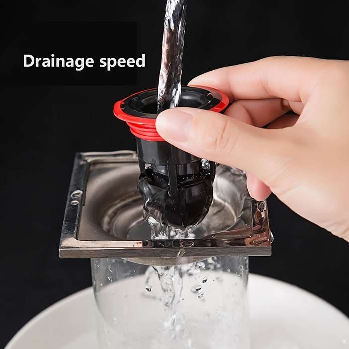 1 piece of plastic shower drain