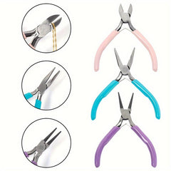 Stainless Steel Jewelry Making Pliers Set -