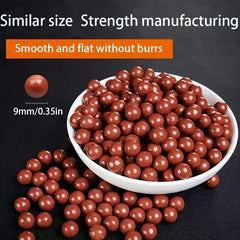 100 9mm brown clay slingshot marbles