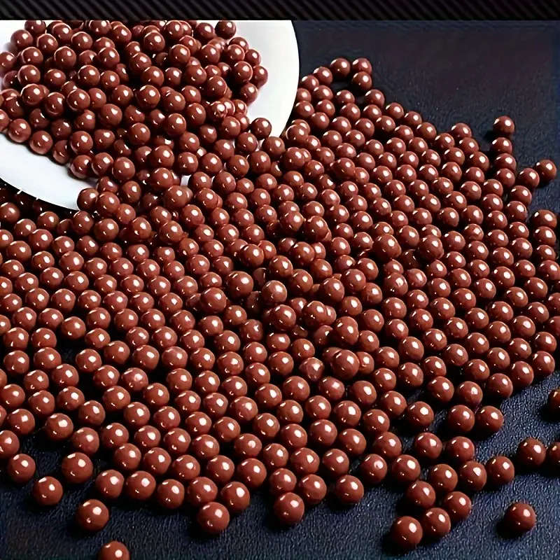 100 9mm brown clay slingshot marbles