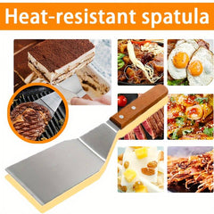 1-piece heat-resistant stainless steel spatula set