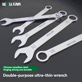 Dual-use ultra-thin wrench set