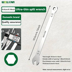 Dual-use ultra-thin wrench set