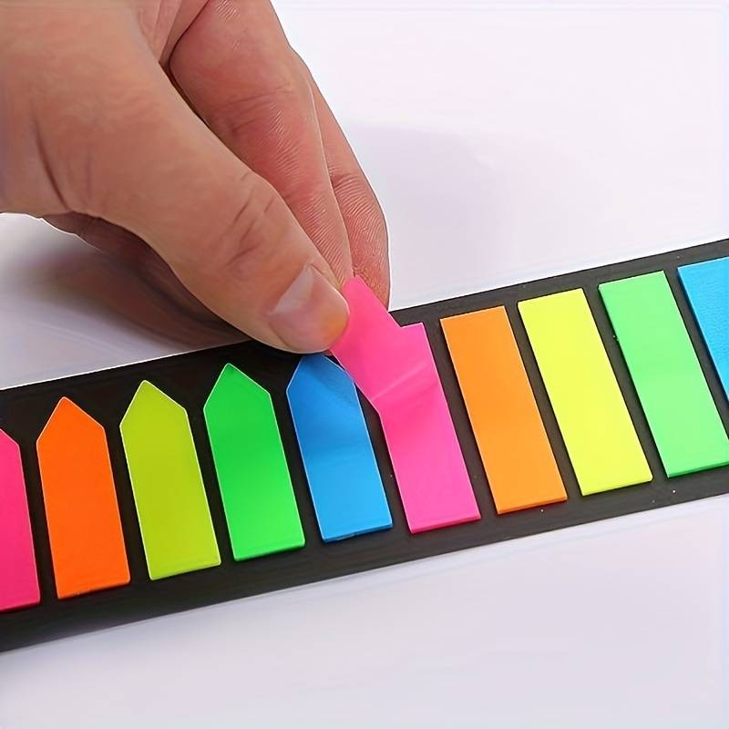 200 pages of sticky notes small sticker film text strips sticky marking text strips sticky notes writable flag x label embroidery label bookmark
