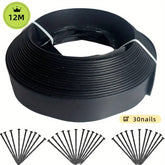 1 set of PE garden edging kit 12M