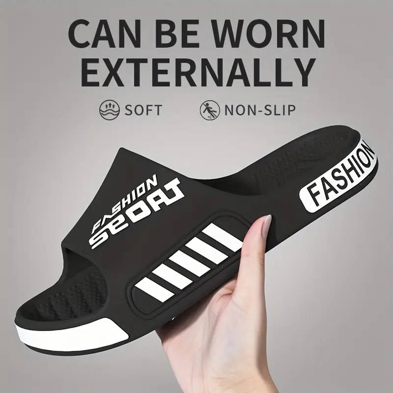 A Pair Of Unisex Stylish Sports Slippers In Blue 5.5-6