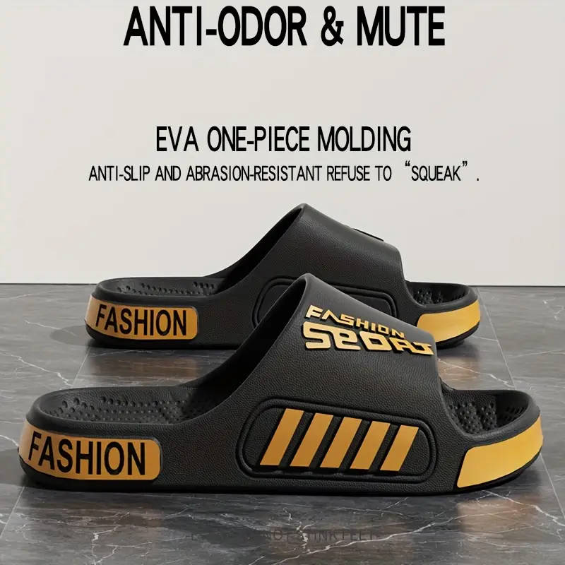 A Pair Of Unisex Stylish Sports Slippers In Blue 5.5-6