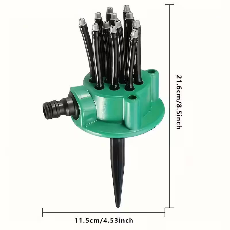 360-degree automatic multi-head sprinkler