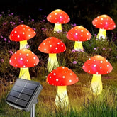 8 solar mushroom lights