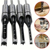 Steel square hole drill bit set
