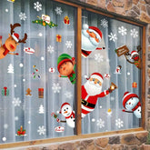 80 Christmas window stickers