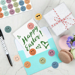 600 Bohemian-style Colorful Smiley Face Stickers