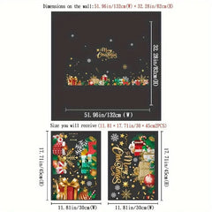 1 x Christmas window sticker electrostatic adhesive decoration