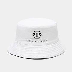 One Philipp Plein bucket hat, made of lightweight polyester, with logo design, foldable.