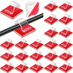50 New Adhesive Cable Clips Upgraded for Wall Cable Fixing