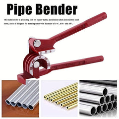 3-in-1 Manual Pipe Bender | Metal Lever Pipe Bender | 180-degree multi-size 6-10mm pipes