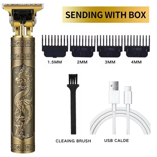 Dragon Hair Trimmer Clipper Buddha Rechargeable Men Hair Cutting machine vintage t9 hair clipper for men