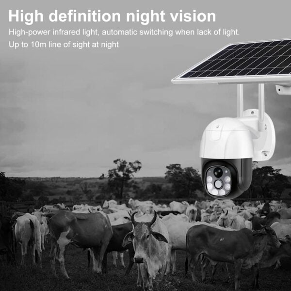 ZYF-0034 VRT-VC9-G Solar Powered 4G Smart Surveillance Camera V380 Pro App