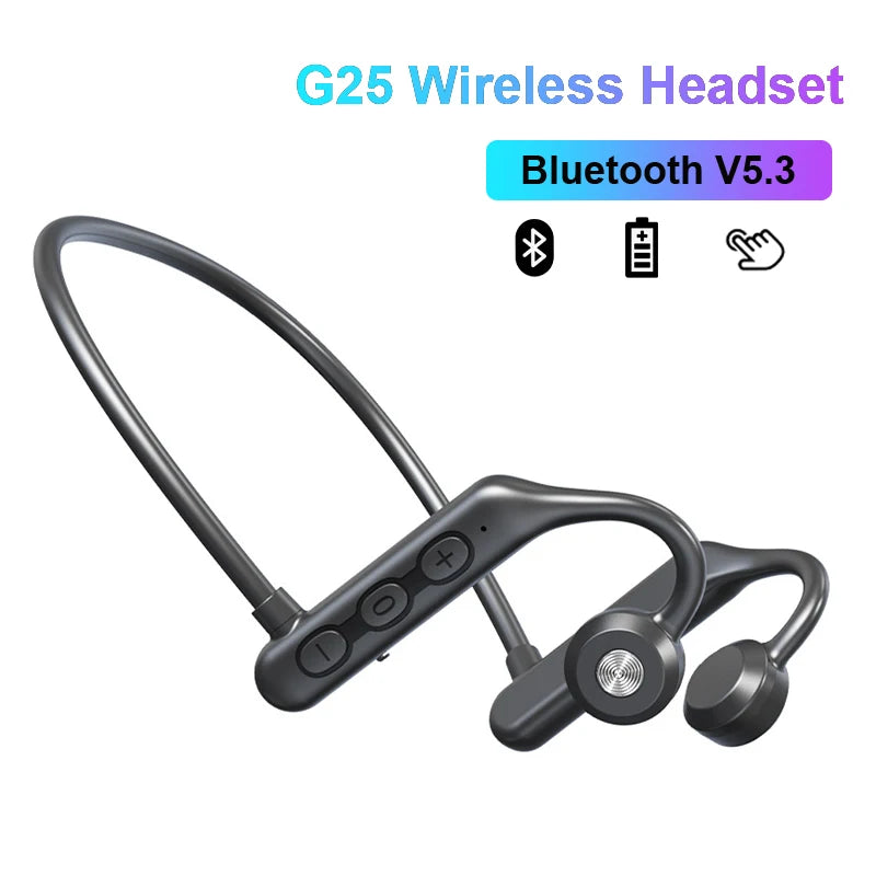 Bone Realization Headset Wireless Bluetooth Earphones Sports Earhook Headphones with Mic