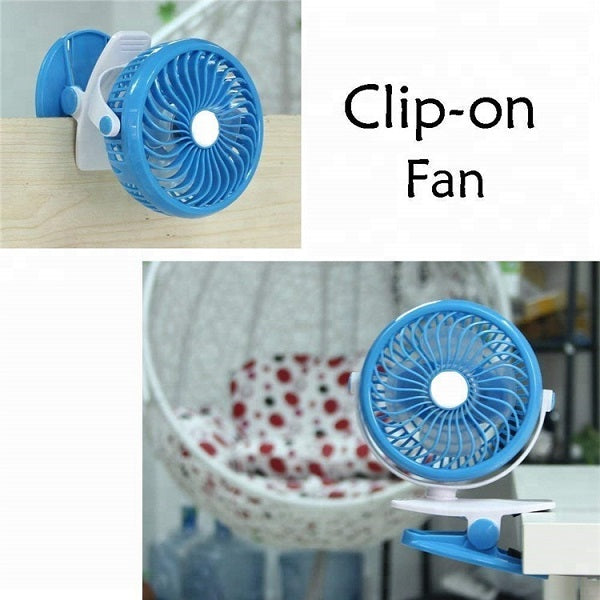 JG20375513 Clip On USB Rechargeable Fan With 3 Modes ML-F168