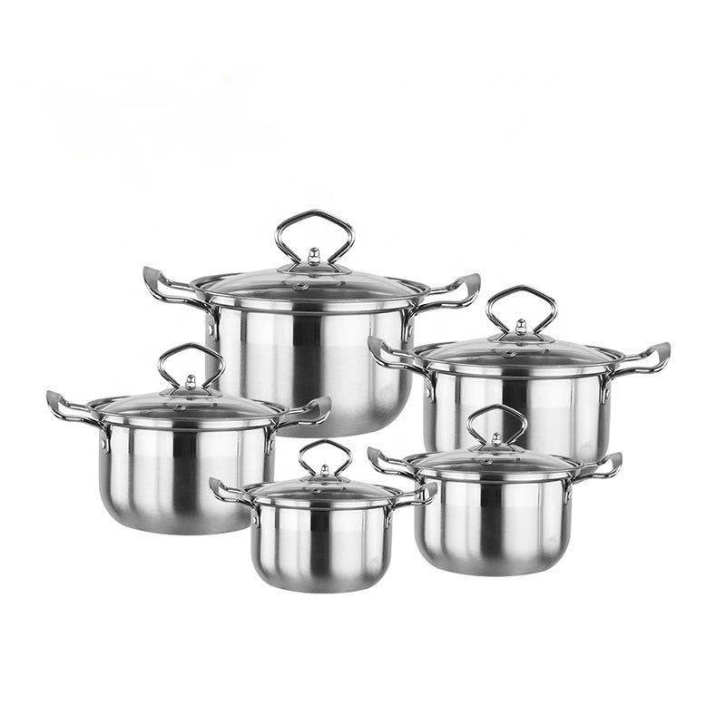 HIGH POT HIGH QUALITY STAINLESS STEEL 5PCS