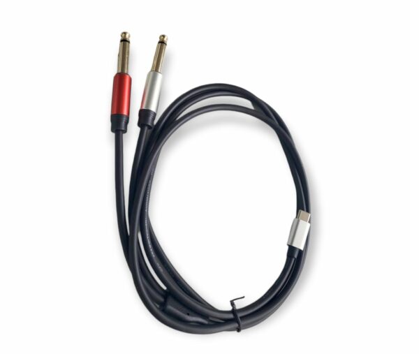 1.5M Type C Male To Dual 6.35mm Audio Y Splitter Stereo Cable