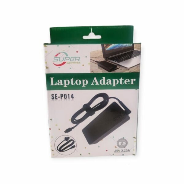 Super Electronics SE-P014 USB-C AC Replacement Charger For Lenovo – 65W 20V 3.25A